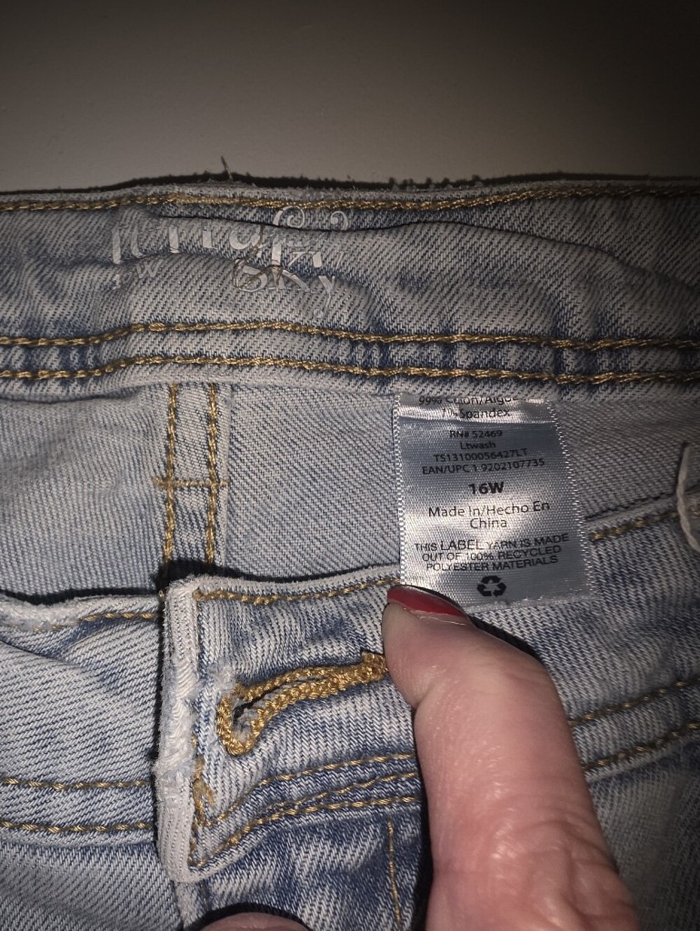 Terra & Sky Light Blue Women's Wide Leg Jeans